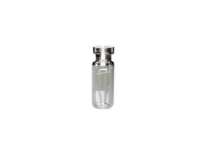 300µL Crimp Top Fused Insert Vial, Clear Glass with Write-on Patch, 11mm Crimp Finish