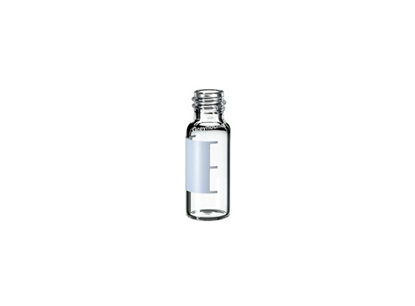 2mL Screw Top Vial, Clear Glass with Graduated Write-on Patch, 8-425 Thread, Q-Clean