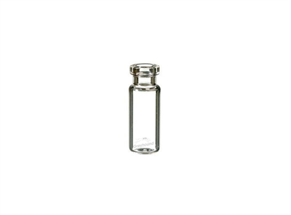 2mL Crimp Top Wide Mouth Vial, Clear Glass, Silanised, 11mm Crimp Finish