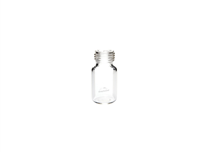 10mL Headspace Vial, Screw Top, Clear Glass, Rounded Bottom, 18mm Thread, Q-Clean
