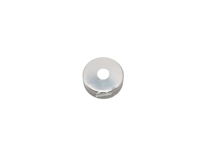 20mm Magnetic Crimp Cap, Silver, Open 6mm Hole