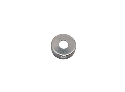 20mm Magnetic Crimp Cap, Silver, Open 8mm Hole