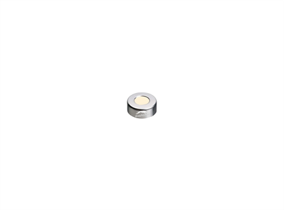 13mm Aluminium Seal Silver with Red PTFE/White Silicone Septa, 1mm, (Shore A 45)