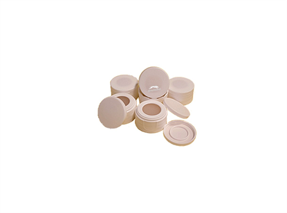 24-414 POSI-Clean Screw Caps with Bonded PTFE/Silicone Septa and flip-off cover, (Shore A 45)