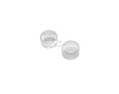 9mm Screw Cap, Transparent Polyethylene, with thinned penetration area