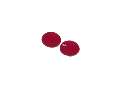 Clear PTFE/Dark Red Silicone Ultra High Temperature Septa (300°C), 20mm x 3mm, (Shore A 45)