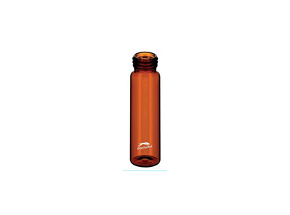 40mL Environmental Storage Vial, Screw Top, Amber Glass, 24-400mm Thread, Q-Clean