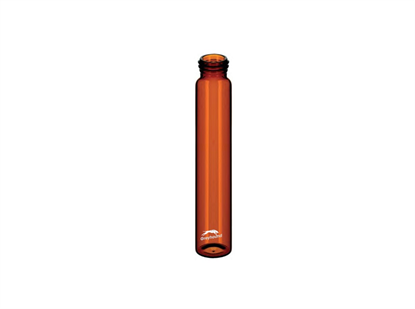 60mL Environmental Storage Vial, Screw Top, Amber Glass, 24-400mm Thread, Q-Clean