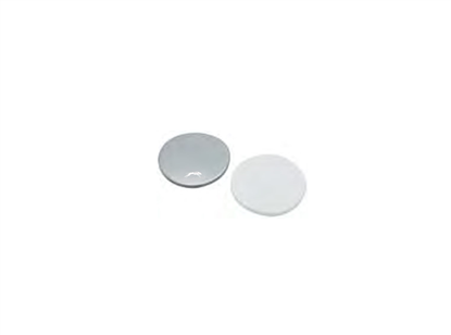 White Silicone/Aluminium Foil Septa, 14mm x 1.3mm, for 15-425mm Screw Caps, (Shore A 50)