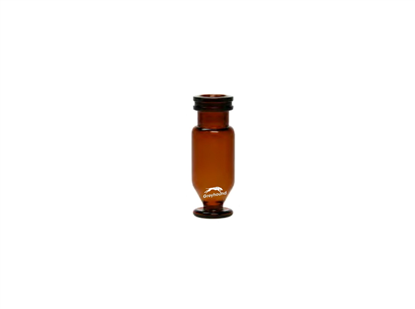 1.1mL Crimp Top Wide Mouth Vial with Tapered Bottom, Amber Glass, 11mm Crimp Finish