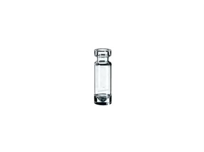 1.1mL Crimp/Snap Top Wide Mouth Vial, High Recovery, Clear Glass, 11mm Crimp/Snap Top, Q-Clean