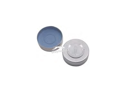 20mm Aluminium Complete Tear Off Crimp Cap, with Pre-fitted Butyl Septa, 3mm, (Shore A 55)