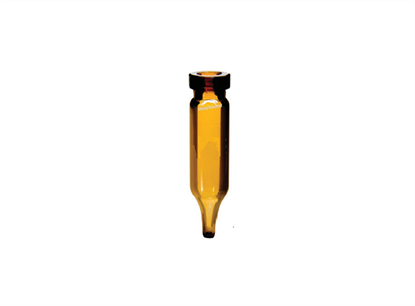 0.4mL Crimp Neck Micro-Vial, 30 x 7mm, Tapered, amber glass, 1st hydrolytic class, 10mm top