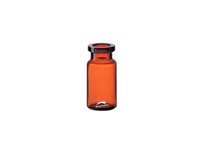 4mL Injection Vial, Amber Glass, 1st hydrolytic, 13mm Crimp Finish, (DIN ISO), Q-Clean