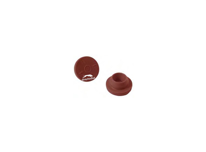 20mm Injection Stopper, Red-brown Bromobutyl, (Shore A 45)
