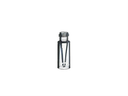300µL Wide Mouth Short Thread Screw Top TPX (Polymethylpentene) Vial, Clear, 9mm Thread