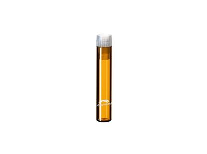 1mL Shell Vial, Amber Glass with 8mm Snap Plug (without insertion barrier)