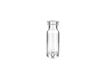 1.1mL Crimp Top Wide Mouth Vial with Tapered Bottom, Clear Glass, 11mm Crimp Finish, Q-Clean