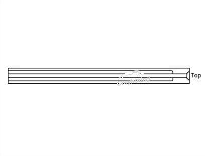 Inlet Liner - Sintered Glass, Large Volume Injection (LVI), 54mm length